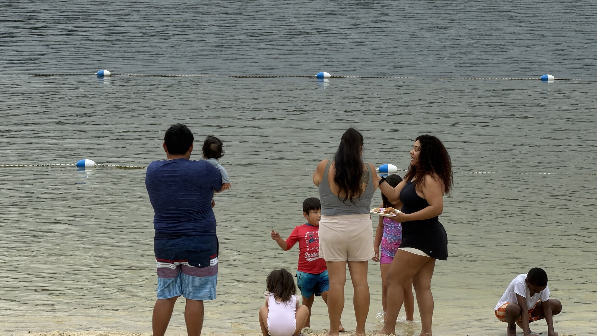 Families at the water